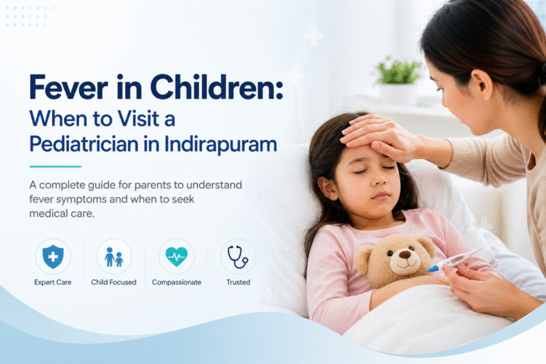 Fever in children – signs, causes, and when to visit a pediatrician in Indirapuram